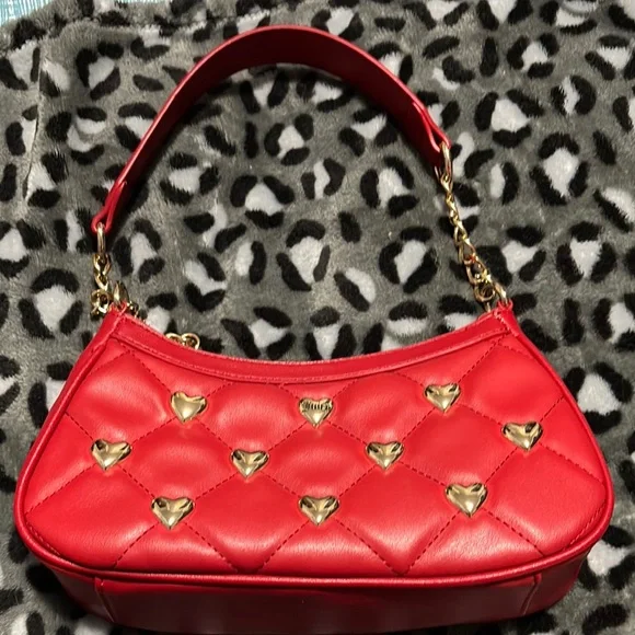 Juicy Couture Red and Gold Quilted Shoulder Bag - Picture 2 of 7